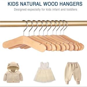 Natural Wood Kids Hangers